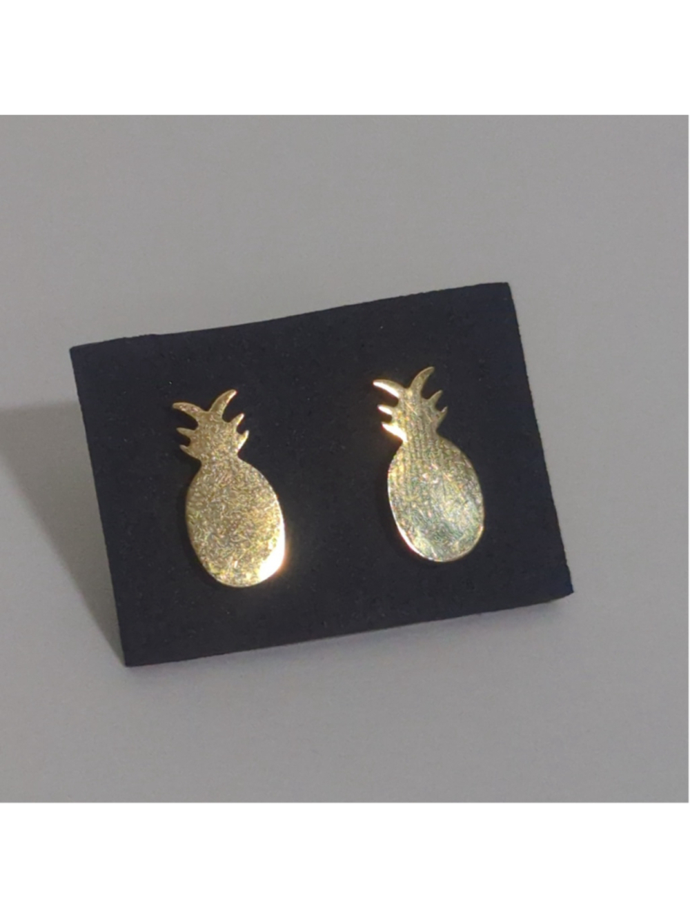 Gold Pineapple Stud Earrings